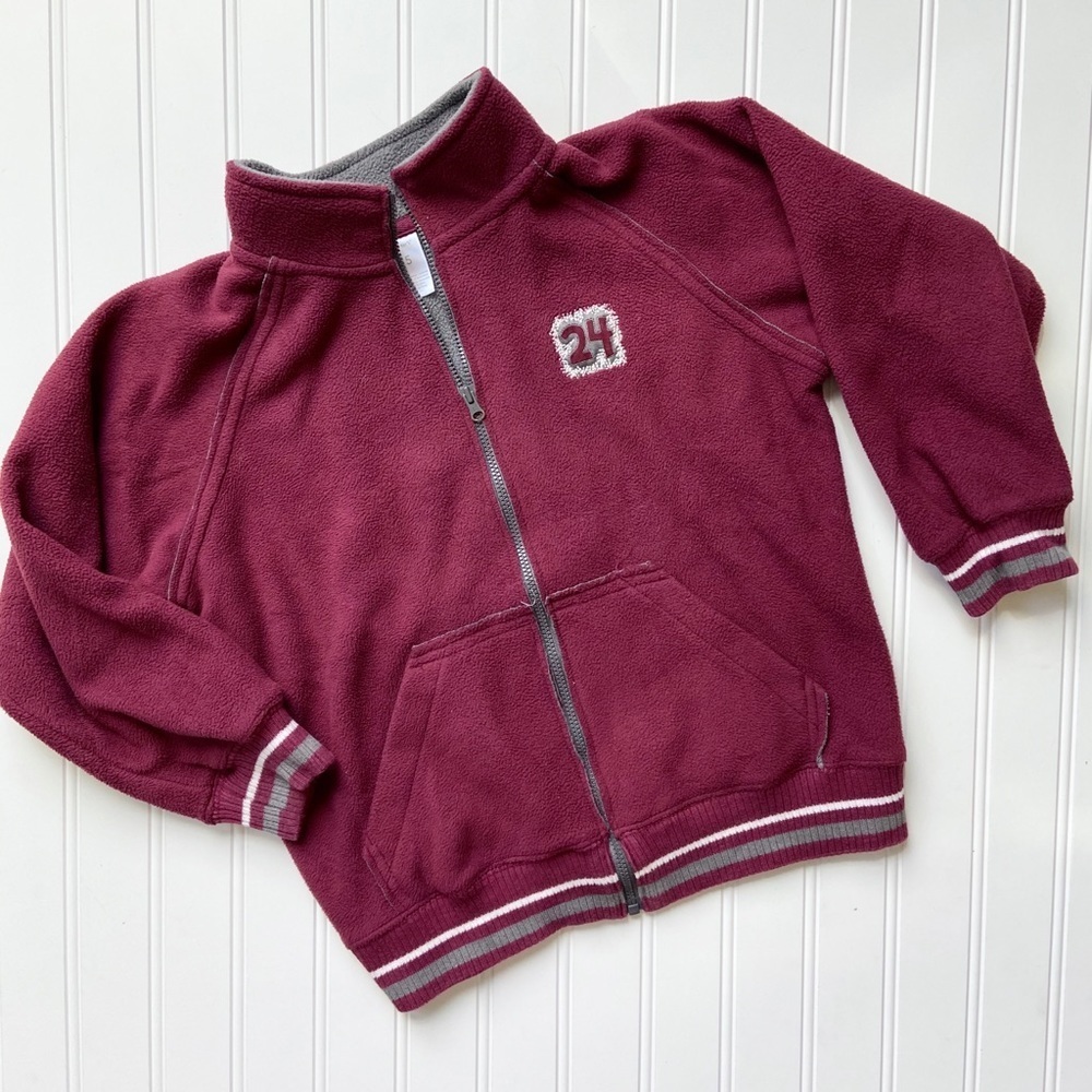 •Carter’s• maroon zip fleece
